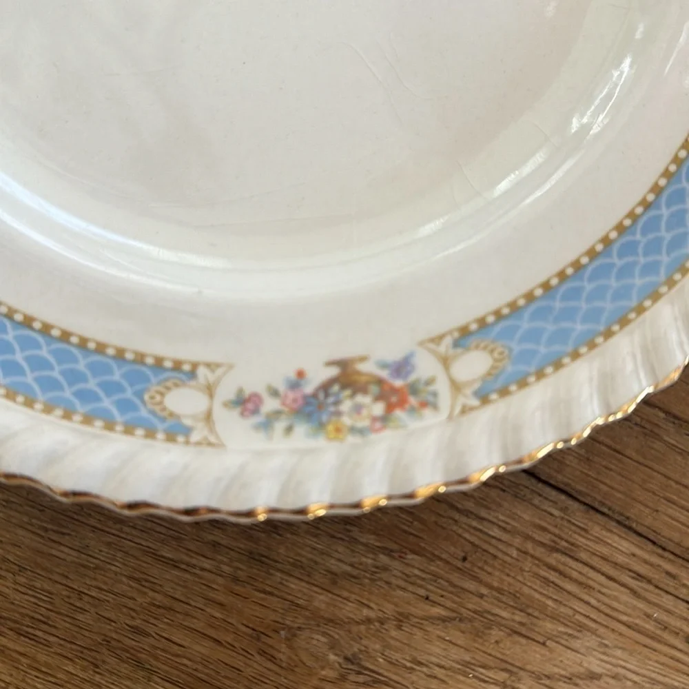 Vintage HTF Johnson Bros. Belvedere Plate, Stamped Old English